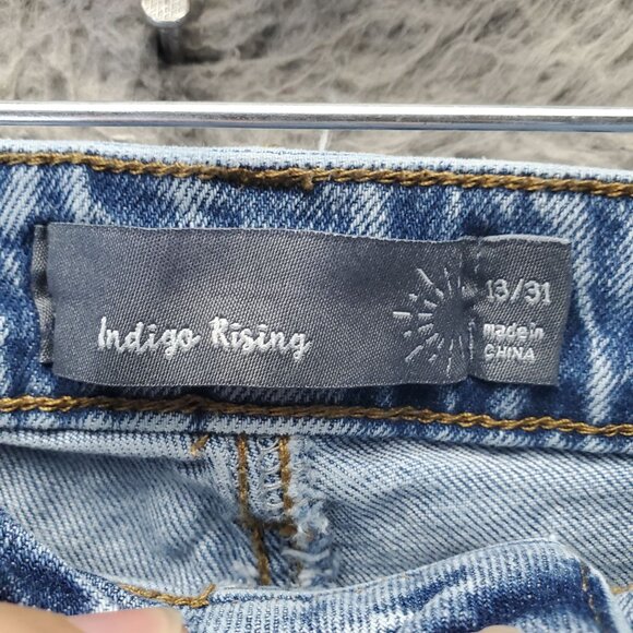 Indigo Rising Jeans Womens 13/31 Blue Stretch Denim Straight Leg - Picture 2 of 12